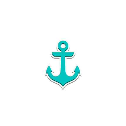 Bogg Bit - Turquoise Anchor
